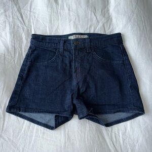 J Brand High Rise Denim Shorts in size 25. Dark wash denim shorts.